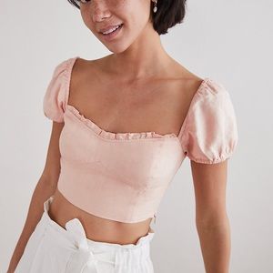 NWT wilfred wander blouse in petal pink